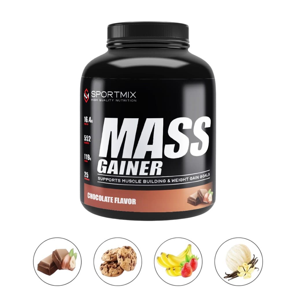 ماس جينر Mass Gainer لزيادة الوزن والكتلة العضلية 3.7 كجم 75 سكوب