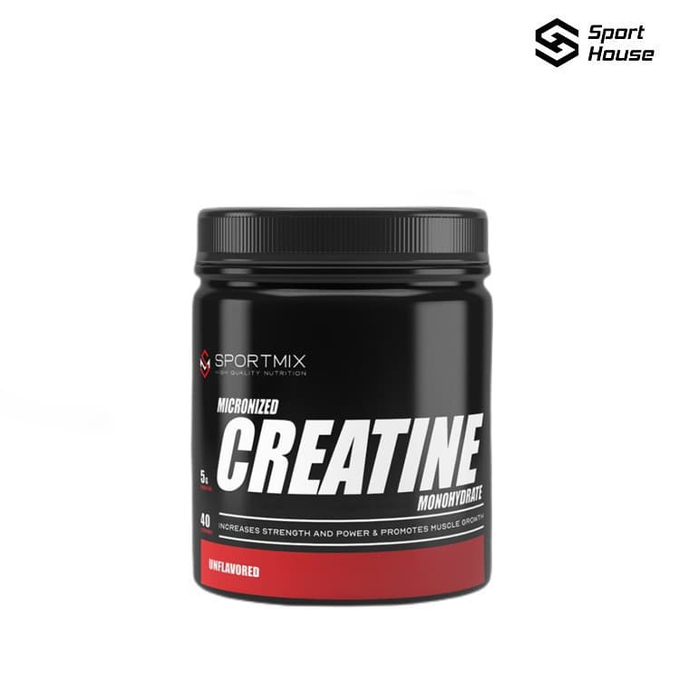 كرياتين مونوهايدريت Creatine Monohydrate - Sportmix لزيادة الطاقة والقوة البدنية 300 جرام 60 حصة